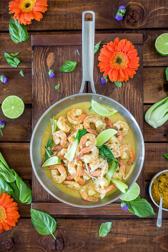 Platos frescos para el verano con gambas