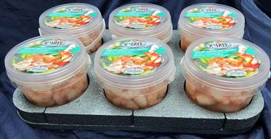 Prawn Tails in Brine from Cocedero de Mariscos, a high quality product;