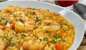 Arroz de langostinos y gambas