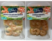 Colas de langostino con diferentes salsas